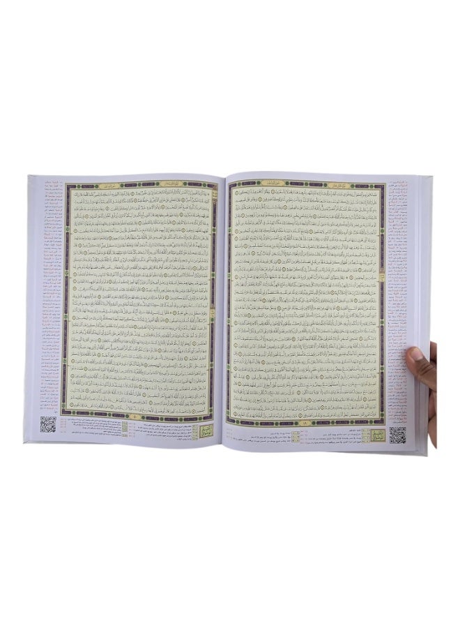 The Qiyam Quran with thematic division of the verses of the Holy Quran, Hafs 'an 'Asim recitation, with the commentary of Hassanein Makhlouf in the margins, 25*35 cm, Jami'i - Image 4