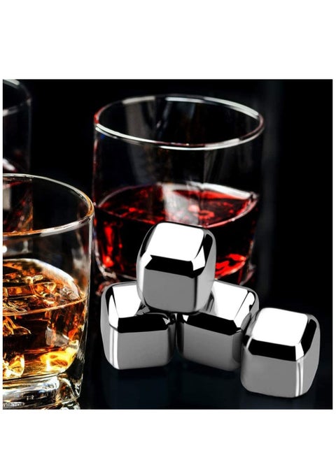 Creative Stainless Steel Ice Cube, Reusable Cooling Metal Ice Grains for Drinks, No-Dilution Not-melt Cooling Fast Cooler Drinks Cube