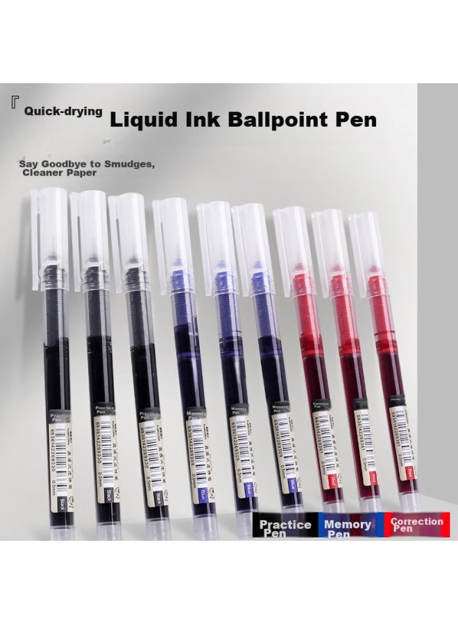 ترو كولور Truecolor قلم حبر جاف، أسود، 0.5 مم، أنبوب إبرة كامل، سريع الجفاف، سعة كبيرة، كتابة فائقة، قلم مكتب أعمال، قلم حبر جاف، قرطاسية طالب، قلم كتابة امتحان، قلم حبر - Image 2