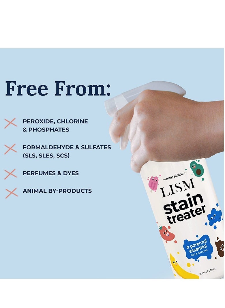 LISM Messy Eater Stain Treater Spray - 300ml Stain Remover - Newborn & Baby Essentials - No Dry Cleaning Food, Grease, Coffee Off Laundry, Underwear, Fabric - Image 2