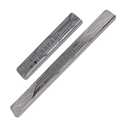 Galio GFX Car Door Sill Guard - Stainless Steel, Protects Painted Edges from Scuffs or Scratches Compatible with Safari Set of 4Pcs (After-Market) Model - 2021 - Image 3