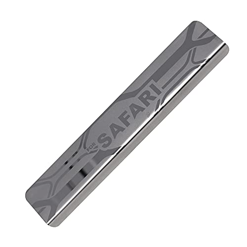 Galio GFX Car Door Sill Guard - Stainless Steel, Protects Painted Edges from Scuffs or Scratches Compatible with Safari Set of 4Pcs (After-Market) Model - 2021 - Image 4