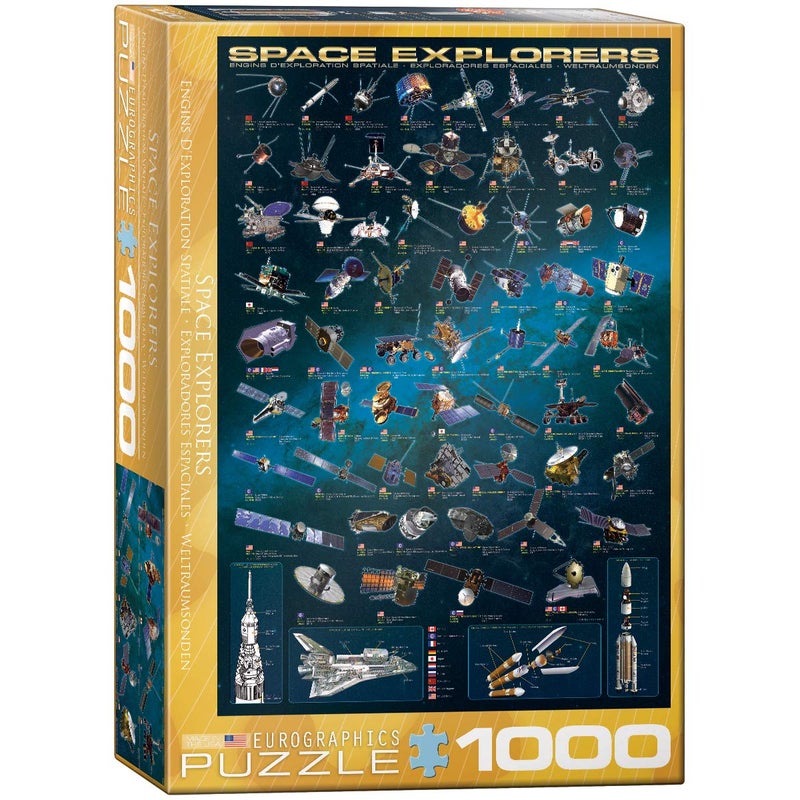 EuroGraphics Space Explorers 1000 Piece Puzzle (6000-2001) - Image 1
