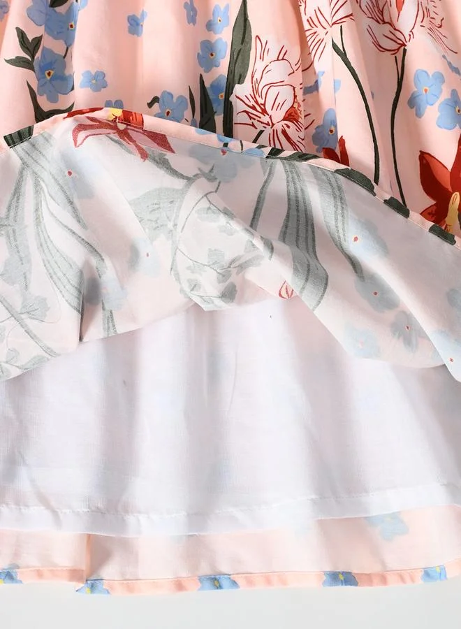 BELLA MODA Floral Peter Pan Dress