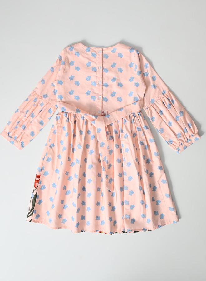 BELLA MODA Floral Peter Pan Dress - Image 3