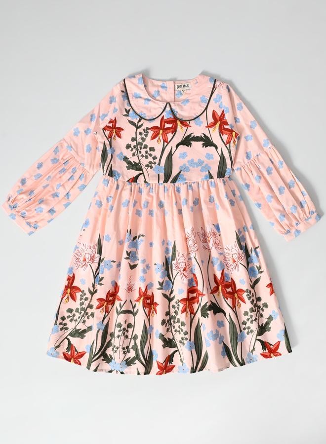 BELLA MODA Floral Peter Pan Dress - Image 2