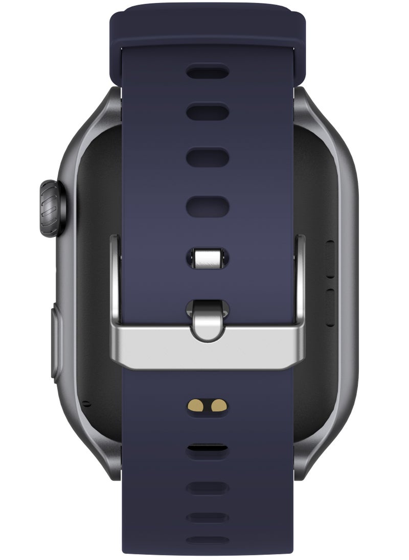 GTS7Pro Men's Smartwatch, AMOLED Always-On Display, Bluetooth Calling, Waterproof Fitness Watch, Android and iOS Compatible, Midnight Blue