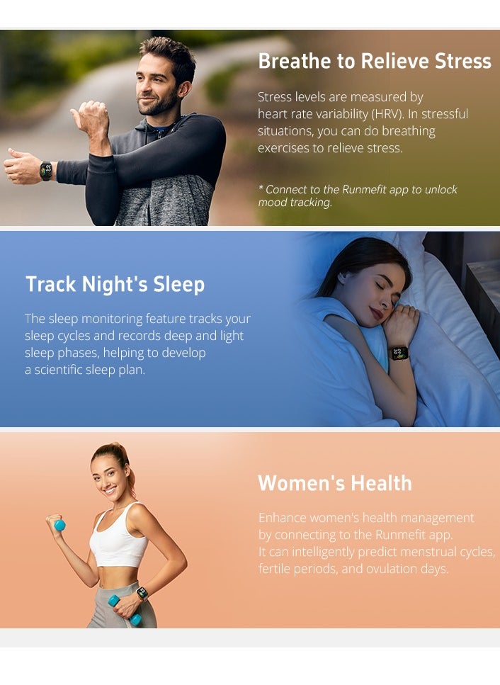 GTS7Pro Men's Smartwatch, AMOLED Always-On Display, Bluetooth Calling, Waterproof Fitness Watch, Android and iOS Compatible, Midnight Blue