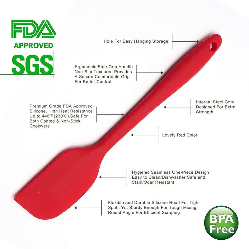 unique enterprise ZUCLLIN Silicone Spatula Set Spatula Silicone Silicone Spatula Spatula Set Non Stick Spatula Silicone Spatula for Cooking Spatula for Non Stick Silicon Spatula Non Stick Spatula SetV56 - Image 5