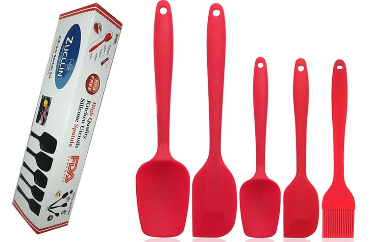 unique enterprise ZUCLLIN Silicone Spatula Set Spatula Silicone Silicone Spatula Spatula Set Non Stick Spatula Silicone Spatula for Cooking Spatula for Non Stick Silicon Spatula Non Stick Spatula SetV56 - Image 1