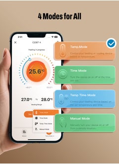 INKBIRD INKBIRD Plug-in Timer Thermostat C236T, 10 in 1 Programmable Heating and Cooling Temperature Controller with Temp Control, Time Control, Temp and Time Control, High Low Temperature Alarm, Refrigeration Delay, and Setting Memory  - Image 2
