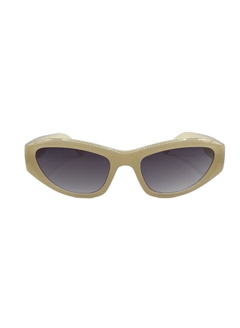 Influence Germany - Rectangular Sunglasses for Women – Cream Frame, UV Protection - Image 1