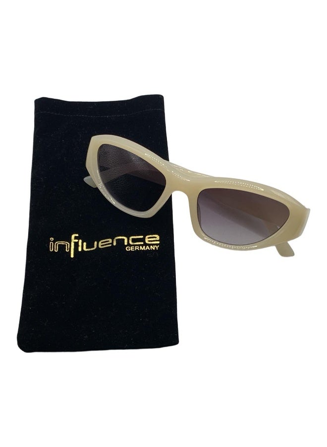 Influence Germany - Rectangular Sunglasses for Women – Cream Frame, UV Protection - Image 2