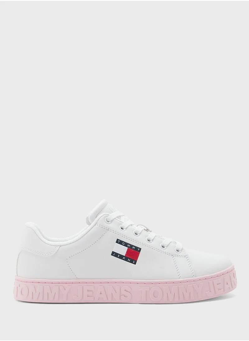 TOMMY JEANS Outsole Logo Lace Up Low Top Sneakers