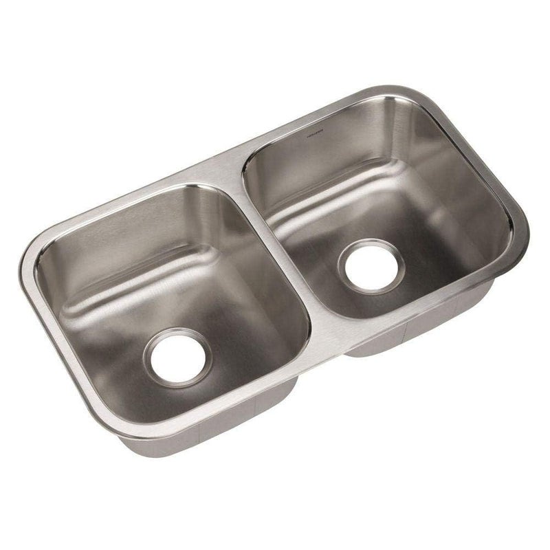 Houzer Elite Stainless Steel Kitchen Sink 31 Inch Undermount 5050 Double Bowl Sink with Strainer Durable Versatile Essential for Home Apartment ED31081