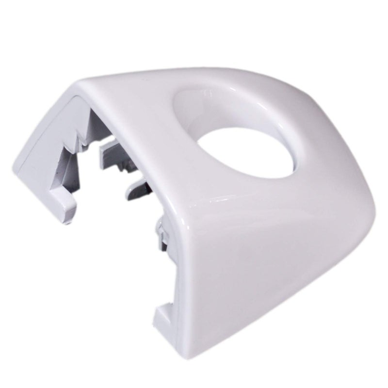 CNUPSM Car White Exterior Door Handle Key Hole Trim Left Driver Side Cover Cap White 4H1837879 Compatible with Audi 20102016 A6 S6 Quattro Allroad A7 A8 S8 RS6 RS7 - Image 2