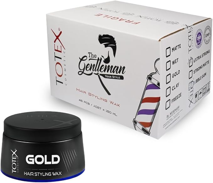 Totex Hair Styling Gold Wax Strong Hold Perfect Scent Texture Shine Finish Paste Wax 150 ml