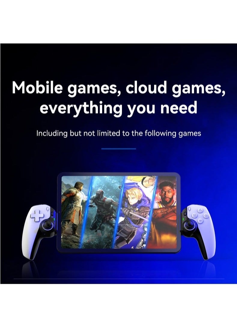 Generic D9 Mobile Game Controller Telescopic Gamepad For Android IOS PS3 PS4 Switch ios HAll Joysitck with Turbo/6-axis Gyro/Vibration (Black)  - Image 4