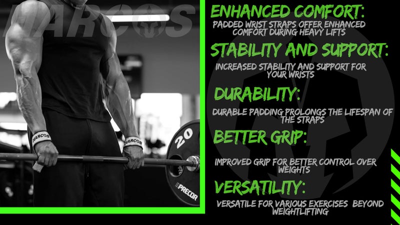 Harcos Premium 100 % Genuine Leather Weightlifting Gym Straps with 5mm Neoprene Padded Wrist Support Heavy Duty Double Stitched, Deadlifting, Powerlifting Gym Accessories for Men and Women with 54 CM Hand Bar Grip Extra-long length (Grey) - Image 5