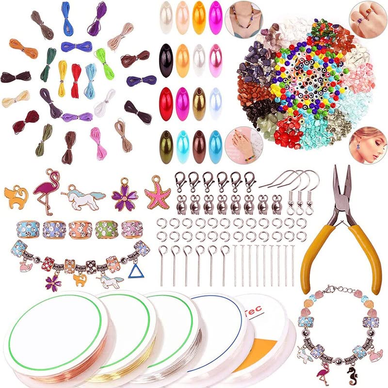 DIY Crafts DIY Crafts 400x Pcs Kit, Mixed DIY Kit, Accessories for Ring Jewellery Making, Bracelet Making Kit Jewelry Neclace, Bracele (400x Pcs Kit, Mixed DIY Kit)
