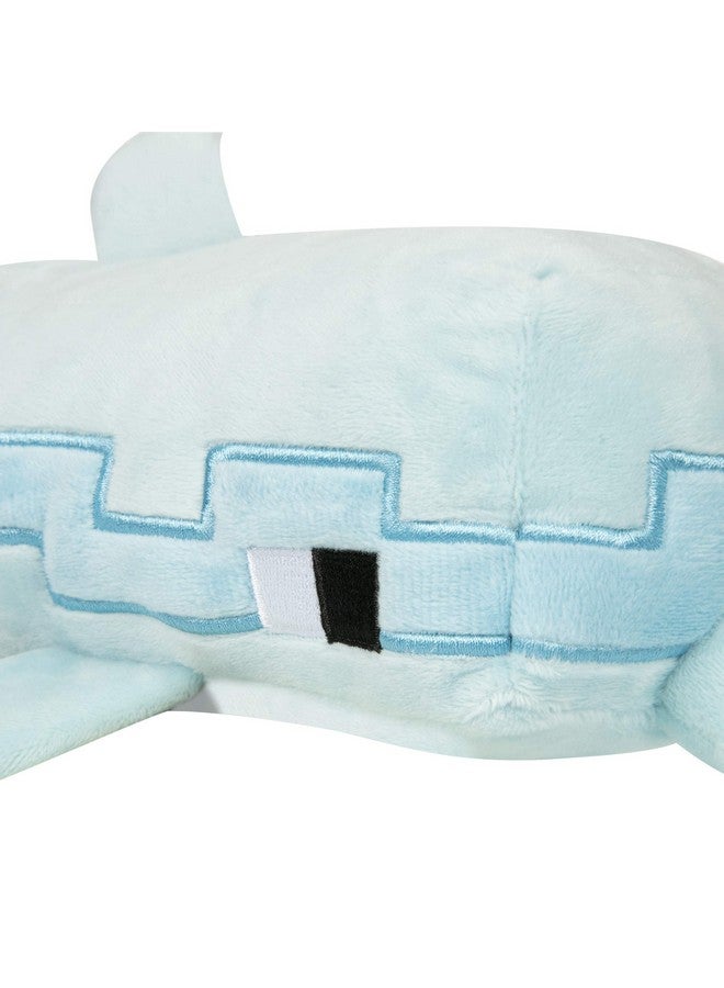 JINX Minecraft Adventure Dolphin Plush Stuffed Toy, Light Blue, 13.75" Long - Image 5