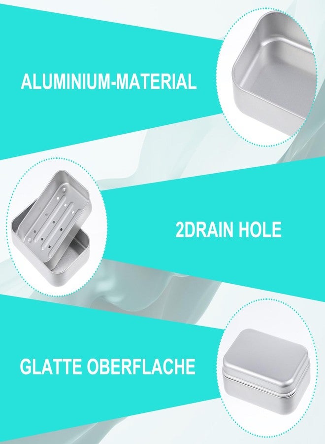 Tyqour Aluminium Travel Soap Container Metal Travel Soap Dish with Lid Self Draining Soap Tin Bar Holder Case Box for Camp Travel Gym Hiking Home Bathroom - Image 4
