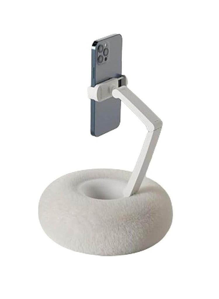 General Fluffy Bowl with Kindle Stand, Cute Plush Kindle Phone Pillow, Phone Holder with Fluffy Pillow, Kindle Stand with Snack Bowl, Phone Holder  - Image 1