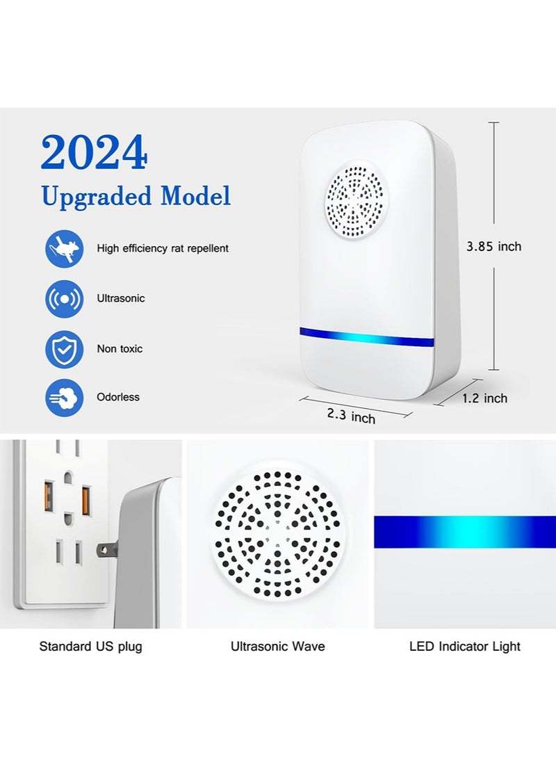 yIFeNG Ultrasonic Pest Repeller, 1 Packs, 2024 Upgraded, Electronic Indoor Pest Repellent Plug in for Insects, Mice,Ant, Mosquito, Spider, Rodent, Roach, Mosquito Repellent for Children  - Image 4