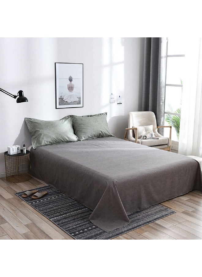 4-Piece King Size Luxurious Comforter Set Microfiber Green