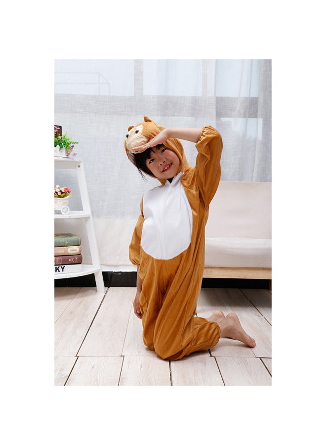 Halloween Costume - Kids Animal Costume Dress Up - Monkey, 120cm - Cute Animal Dress, Chicken Bee Rooster Rabbit Costume, Children Performance Wear, Party Fancy Dress, Carnival Outfit - Image 1