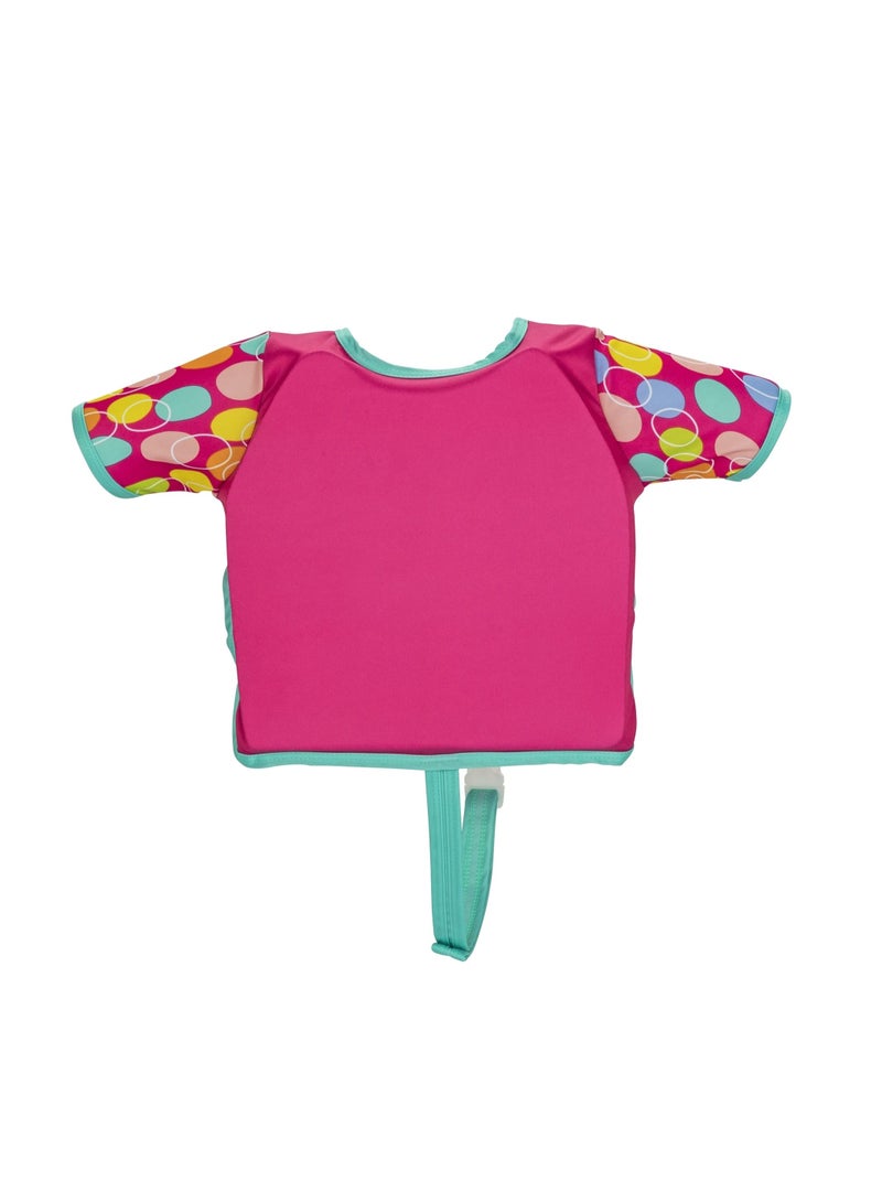 Bestway - Swim Safe ABC Life Jacket With Textile Cover And Sleeves Pink - 32147 - Image 2