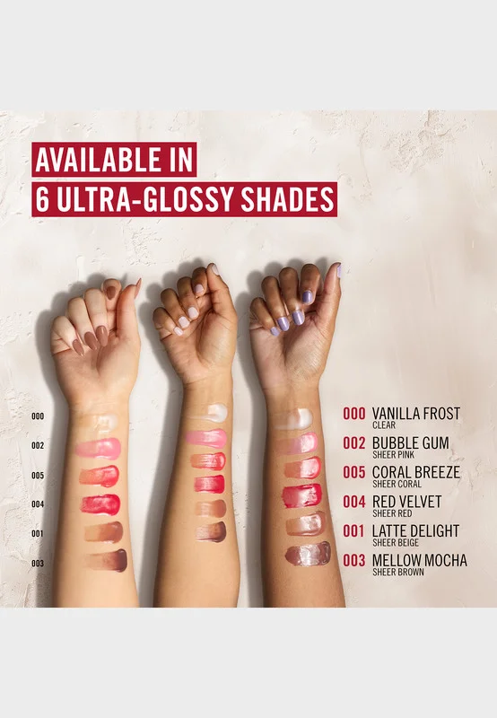 RIMMEL LONDON Oh My Gloss Butter Me Up Lip Butter Balm - 001 - Latte Delight, 15ml