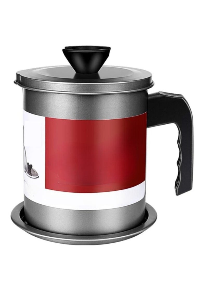 ECVV - وعاء مصفاة الزيت، وعاء من الفولاذ المقاوم للصدأ سعة 1.4 لتر - Image 1
