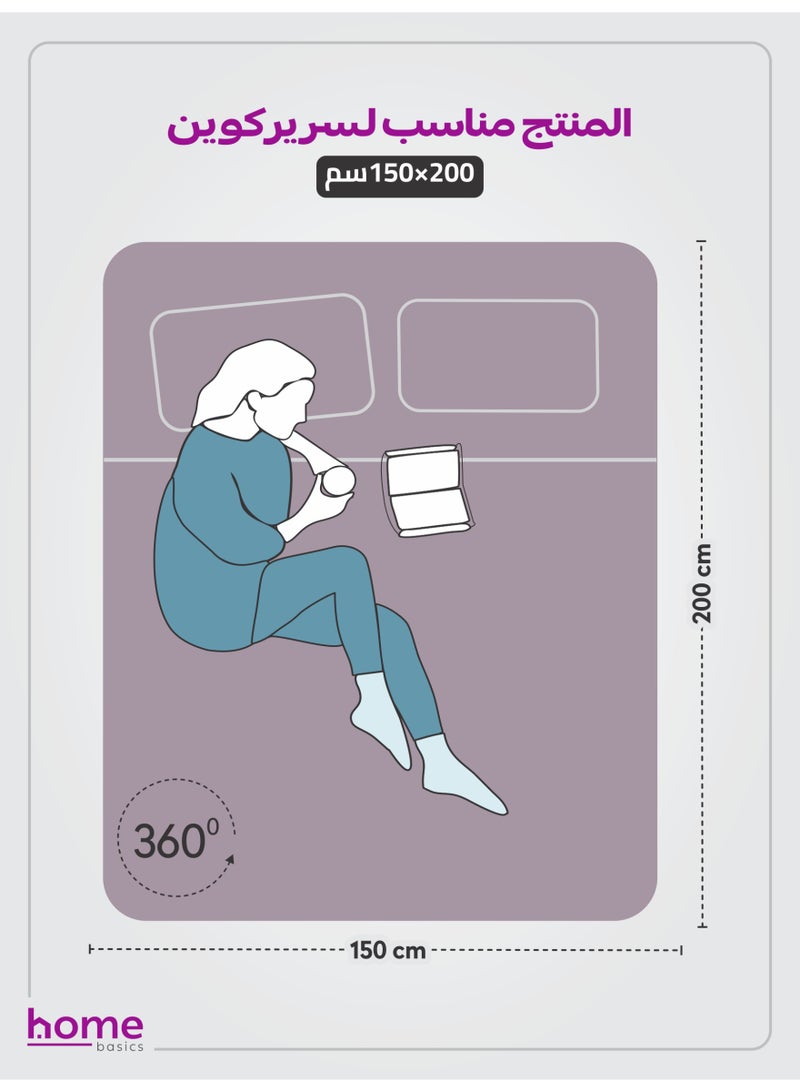 Donetella Bedding Fitted Sheet - Fits 150x200 Cm Bed For Queen Bed 3 Pcs (1 Fitted Sheet and 2 Pillowcases) - 30 Cm Deep Pocket - Solid Bed Sheet - Image 2