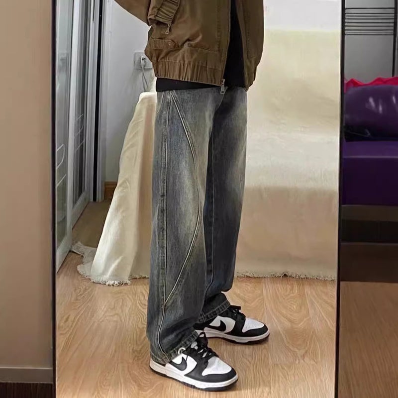 Unisex Classic Denim Jeans Loose Fit Daily Outdoor Wear - Image 5