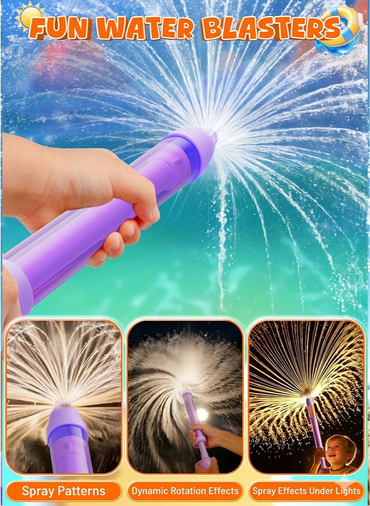meayul 4 Pack Water Gun Wide Spray Water Squirt Gun for Kids Adults, Sparkle Burst Spray Gun Bulk for Kids Ages 4-12, Water Shooters for Pool Toy Swimming Beach Backyard Outdoor Party Favors - Image 2