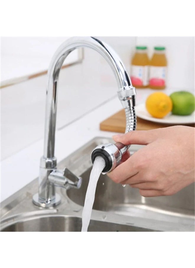 Generic Kitchen Faucet Connector Set Assorted Shapes (Swivel Water Faucet, 360 Degree Rotatable Spray Head Adapter, Kitchen Faucet Swivel 3 Modes Water Saving Faucet Splash Proof Sprayer for Kitchen Bathroom)  - Image 1