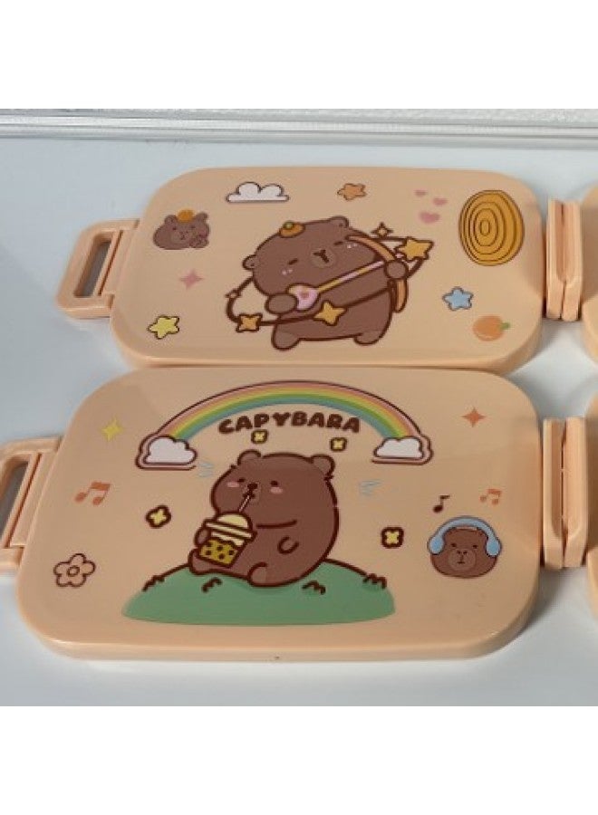 Cute Cabibala Suit Fruit Box Cartoon Lunch Box For Students Cute Office Student Lunch Box Sports Water Cup-Specifications:80.5*45*56.5 - Image 4