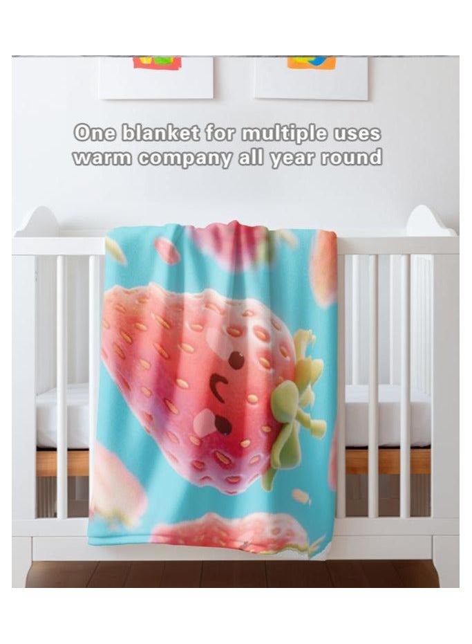 عام بطانية رقيقة من الفانيلا الكرتونية للأطفال أو الطلاب (دافئة ومريحة ومناسبة للنوم والألعاب) 100 سم * 150 سم - Image 3