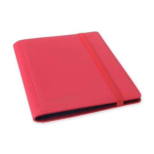 Vault X 9 Pocket Strap Binder, 360 Cards, Exo-Tec Material, 20 Side-Loading Pages (Red) - Image 2