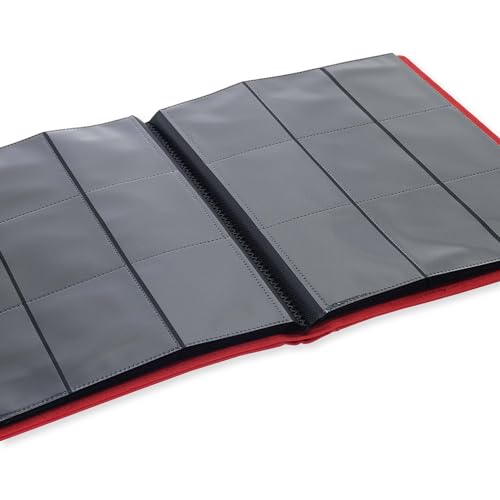 Vault X 9 Pocket Strap Binder, 360 Cards, Exo-Tec Material, 20 Side-Loading Pages (Red) - Image 4
