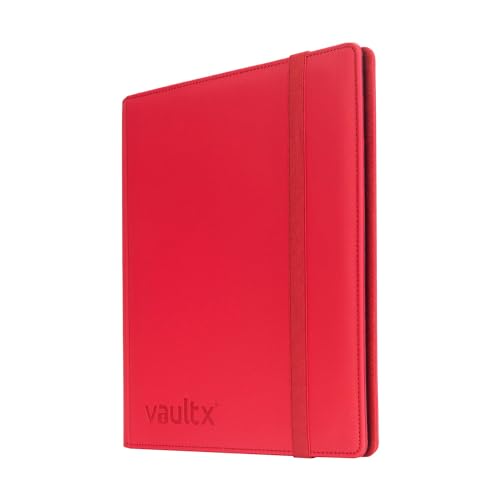 Vault X 9 Pocket Strap Binder, 360 Cards, Exo-Tec Material, 20 Side-Loading Pages (Red) - Image 3