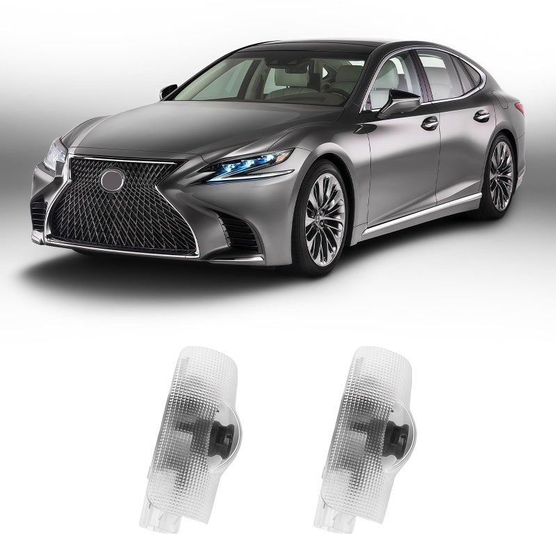 Thingrific 2Pcs Car Door Lights Logo Projector Compatible with LS/ES/is/LX/RX/GS/GX/RC/UX Car Accessories, No Fade HD LED Car Welcome Projector Lights, 3D Ghost Shadow Puddle Light(Blue) - Image 1
