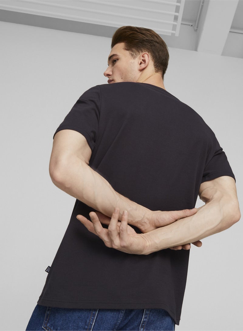 PUMA GRAPHICS Icon Mens Black T-shirt - Image 4