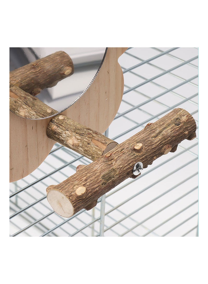 Generic BIRD mirror with stand wooden  - Image 3
