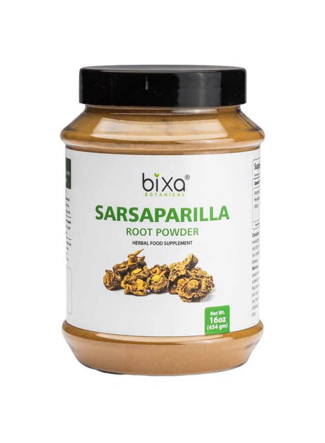 bixa BOTANICAL Sarsaparilla Root Powder (HEMIDESMUS INDICUS) – 1 Pound (16 Oz) Natural Blood Purifier & Cooling Agent | Helps to Reduce hyperacidity & gastric Problem, Anti Oxidant Herbal Supplement | - Image 1