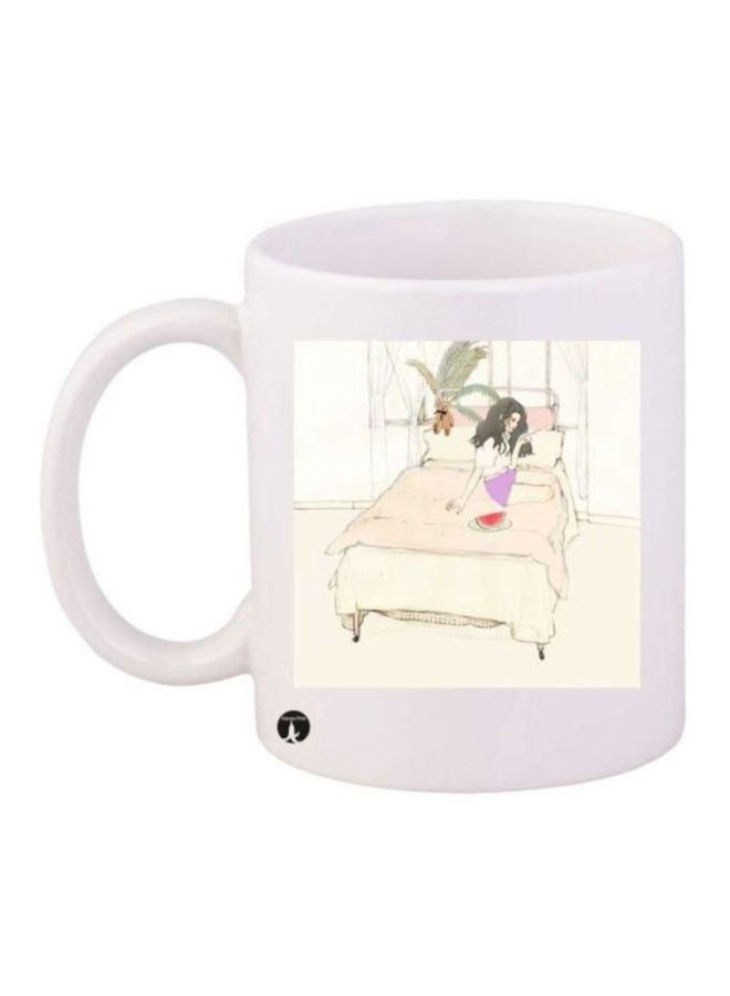RKN Girl Printed Coffee Mug White/Beige/Red - Image 2