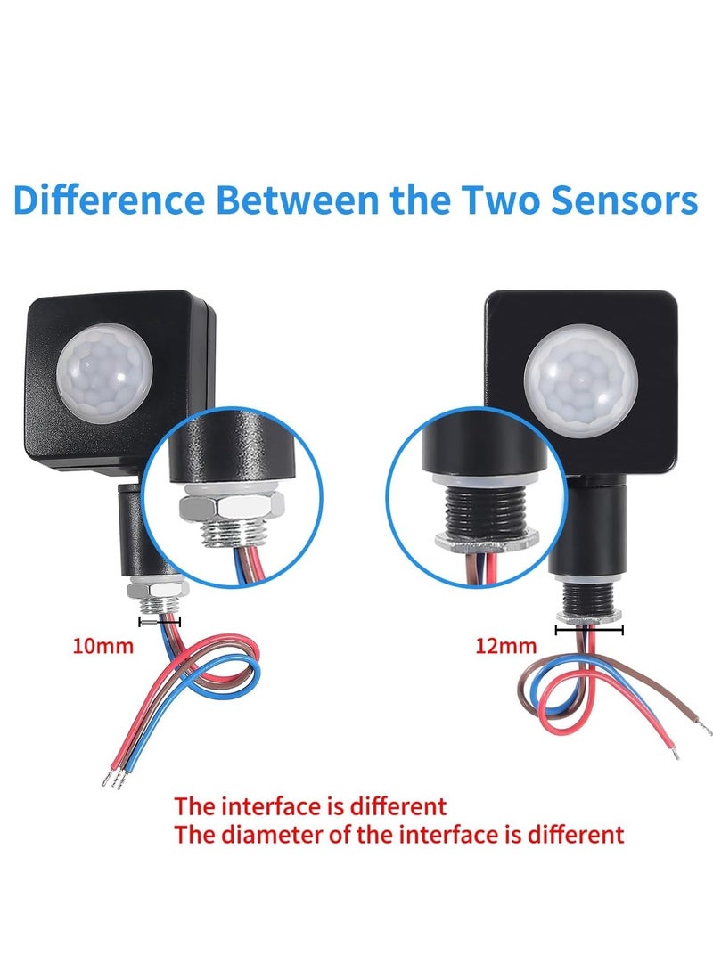 2PCS Adjustable PIR Motion Sensor Detector Outdoor Indoor Infrared Light Switch with LED Light Sensitive AC 85-265V Time Delay Home Lighting  - Image 3