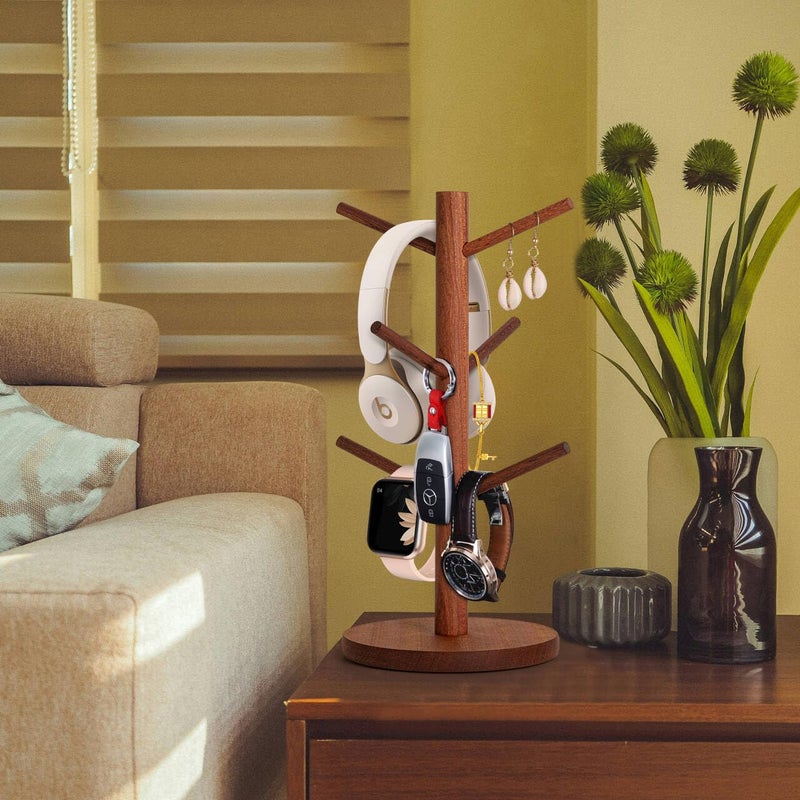 MyLifeUNIT Mug Holder Tree, Coffee Cup Holder with 6 Hooks (Reddish Brown) - Image 4