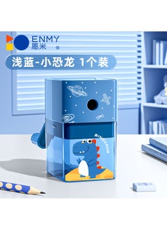 Generic Enmi Pencil Sharpener Kindergarten Hand Pencil Sharpener Primary School Students Special Pencil Sharpener Childrens Class Manual Pencil SharpenerHand pencil sharpener-light blue dinosaur Hand pencil sharpener-light blue dinosaur 